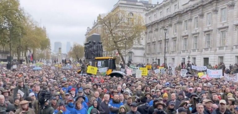 Lincolnshire farmers ‘won’t back down’ after protest closes Whitehall
