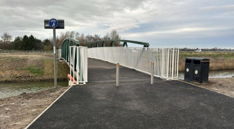 Spalding: Newly-installed Two Plank bridge replacement officially open