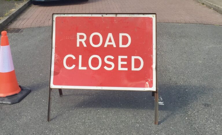 A1 near Grantham closed both ways due to flooding